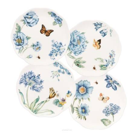 Zestaw talerzy deserowych 23 cm Butterfly Meadow Blue