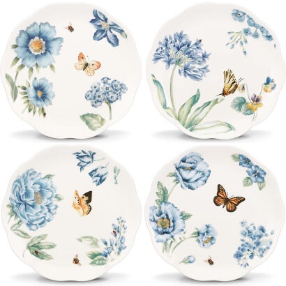 Zestaw talerzy deserowych 20 cm Butterfly Meadow Blue