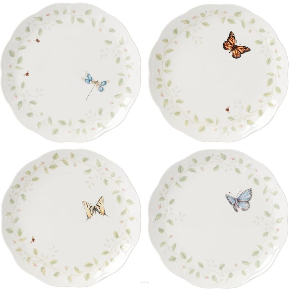 Zestaw 4 talerzy obiadowych Butterfly Meadow Petite